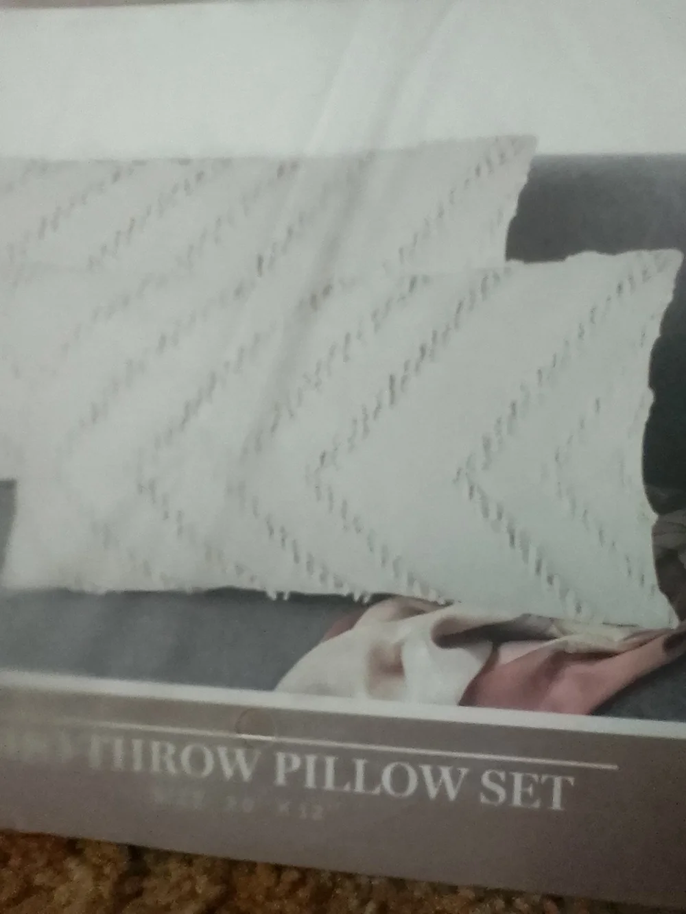 White Throw Pillow Set - Soft Decorative Cushions New